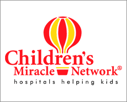 Children's miracle network logo.