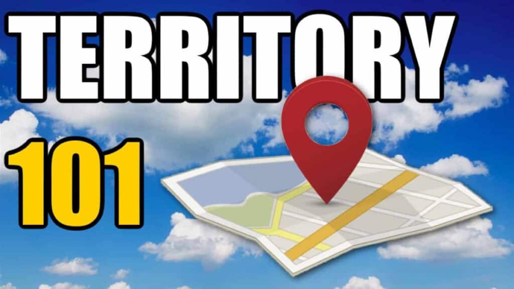 A map with the words "retail prototype territoriy 101" on it.