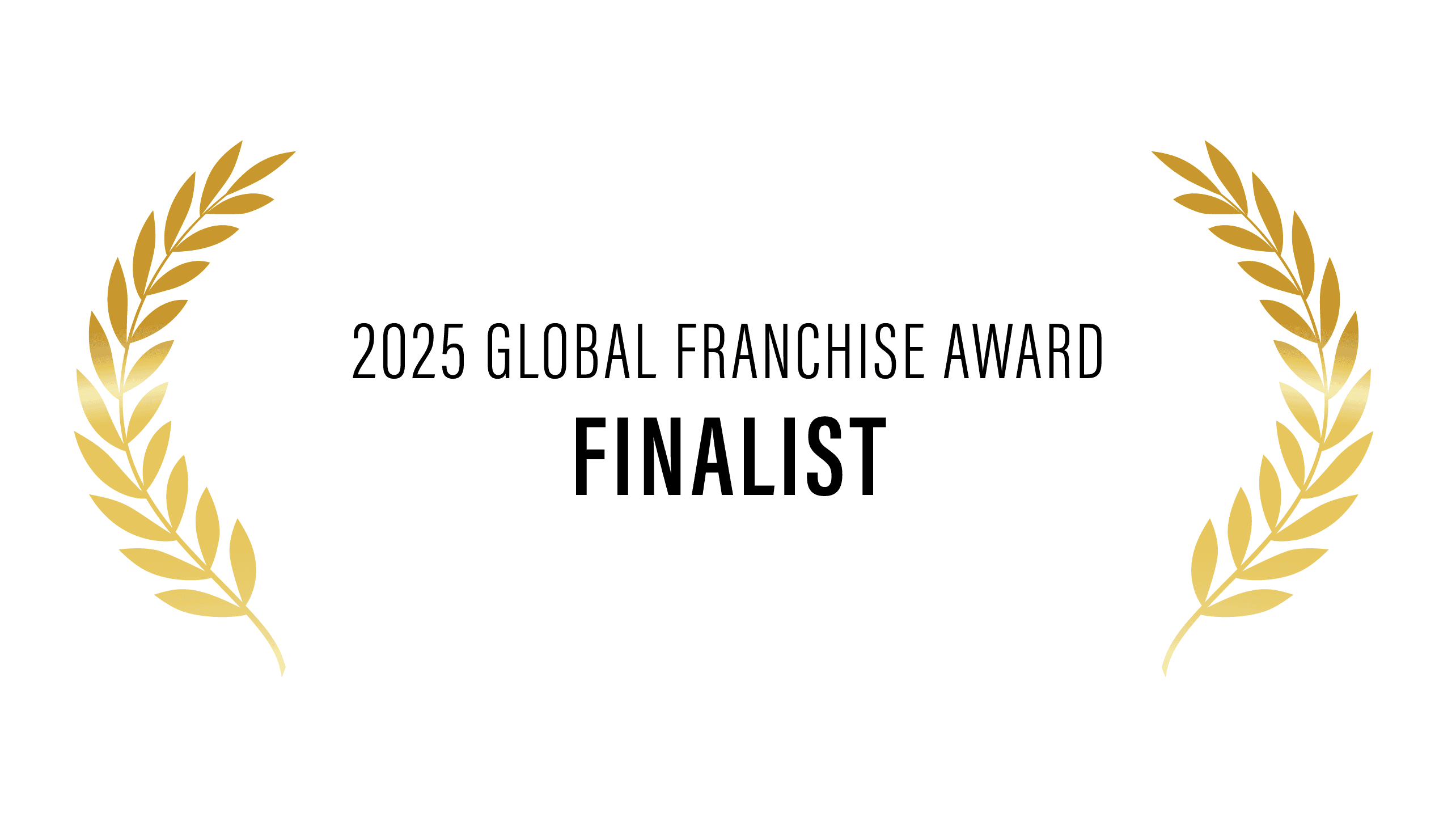 2025 GlobalFranchiseAwardFinalist_2020 Entrepreneur Magazine-Top Franchise Supplier_White Leaf BW